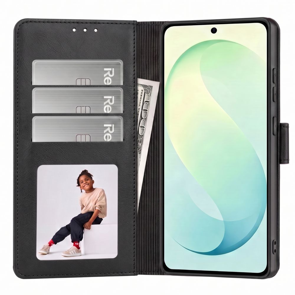 Dėklas Tech-Protect Wallet Galaxy S26 FE, juodas -- Galaxy S26 FE
