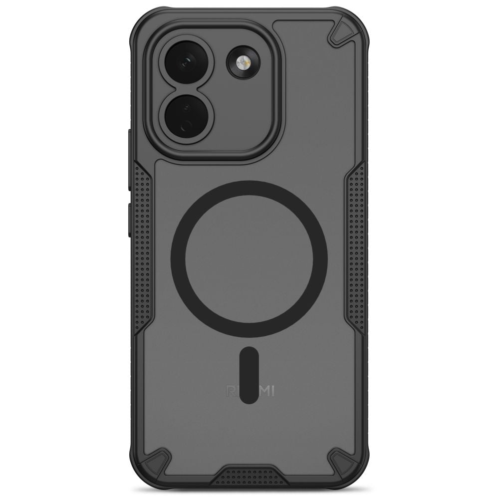 Dėklas Tech-Protect Rugged Shield MagSafe Xiaomi Redmi Note 17 Pro Max 5G, matinis juodas -- Redmi Note 17 Pro Max 5G