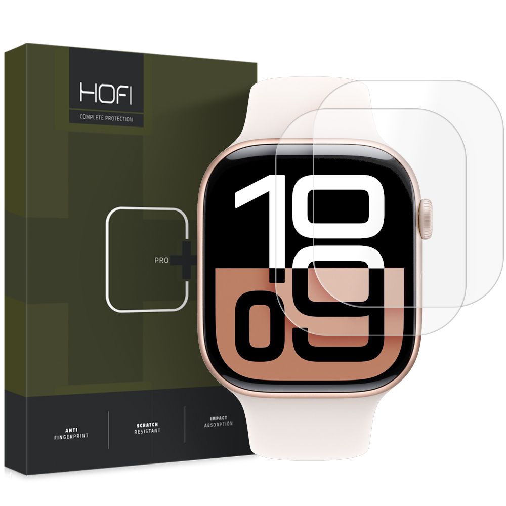 Apsauginė plėvelė Hofi HydroFlex Pro+ Apple Watch 10 / 11 (42 mm), 2 vnt., skaidri -- Apple Watch 10 (42 mm), Apple Watch...