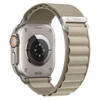 Dirželis Tech-Protect Nylon Pro Apple Watch 8 / 9 / 10 / 11 / 12 / SE / Ultra (44 / 45 / 46 / 49 mm), titano / alyvuogių...
