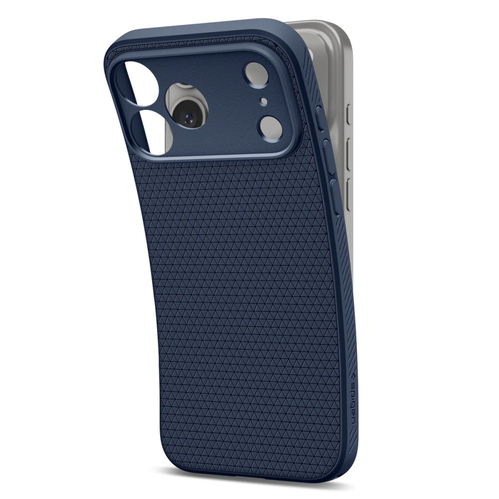 Dėklas Spigen Liquid Air iPhone 17 Pro / 18 Pro, tamsiai mėlynas -- iPhone 17 Pro, iPhone 18 Pro