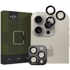 Kameros apsauginis stiklas Hofi CamRing Pro+ iPhone 16 Pro / 16 Pro Max / 17 Pro / 17 Pro Max, juodas -- iPhone 16 Pro,...