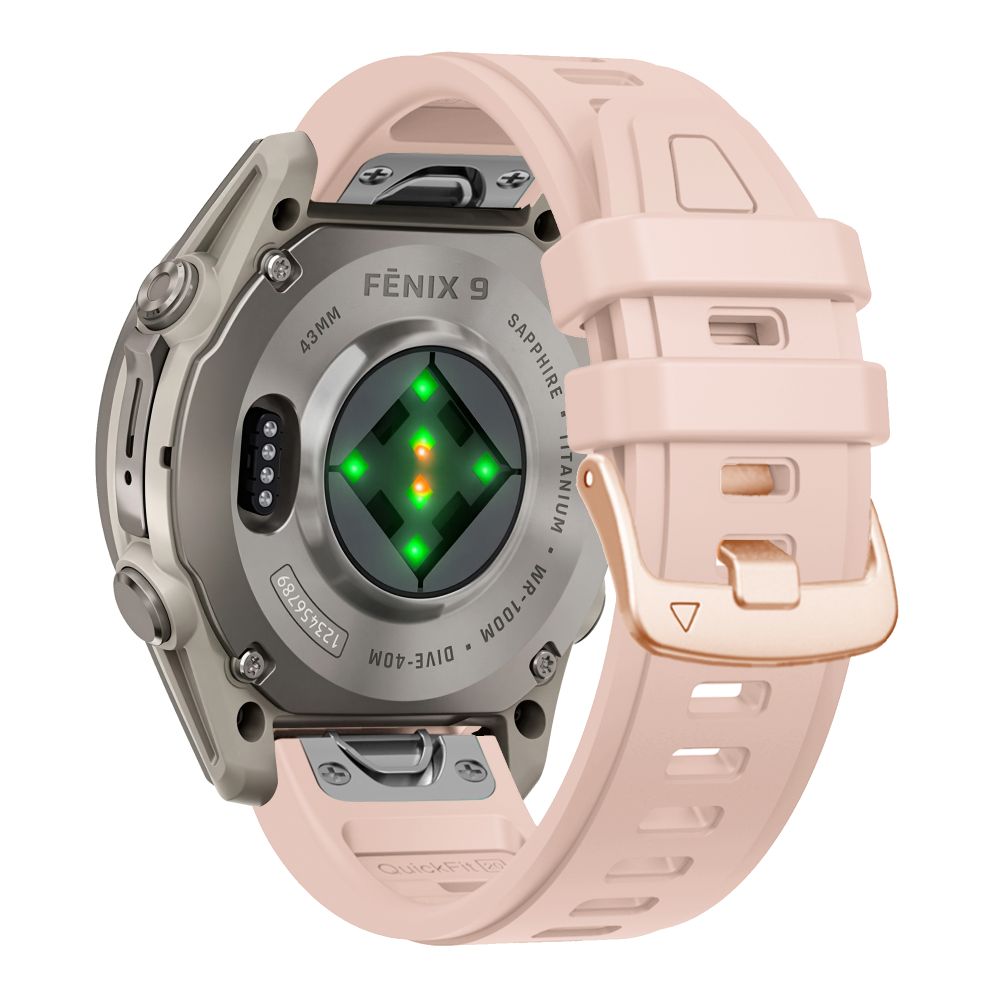 Dirželis Tech-Protect Silicone Garmin Fenix 5S / 5S Plus / 6S / 6S Pro / 7S / 8 / 9 / 9 Pro (43 mm), rožinis -- Garmin...