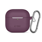 Dėklas Tech-Protect Silicone Hook AirPods 4 / 5, bordo -- AirPods 4, AirPods 5