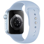Dirželis Tech-Protect Silicone Apple Watch 8 / 9 / 10 / 11 / 12 / SE (40 / 41 / 42 mm), šviesiai mėlynas -- Apple Watch 8...