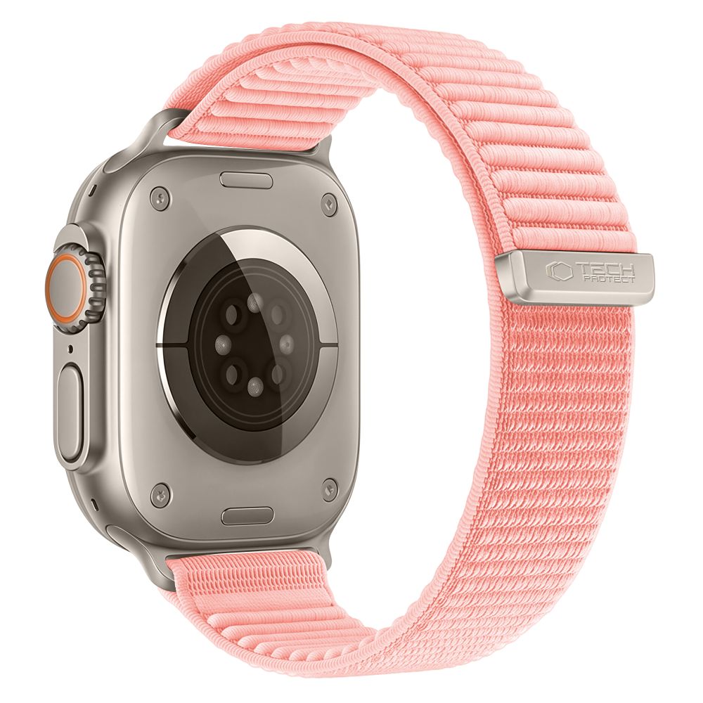 Dirželis Tech-Protect NylonLoop Apple Watch 8 / 9 / 10 / 11 / 12 / SE (40 / 41 / 42 mm), šviesiai rožinis -- Apple Watch...