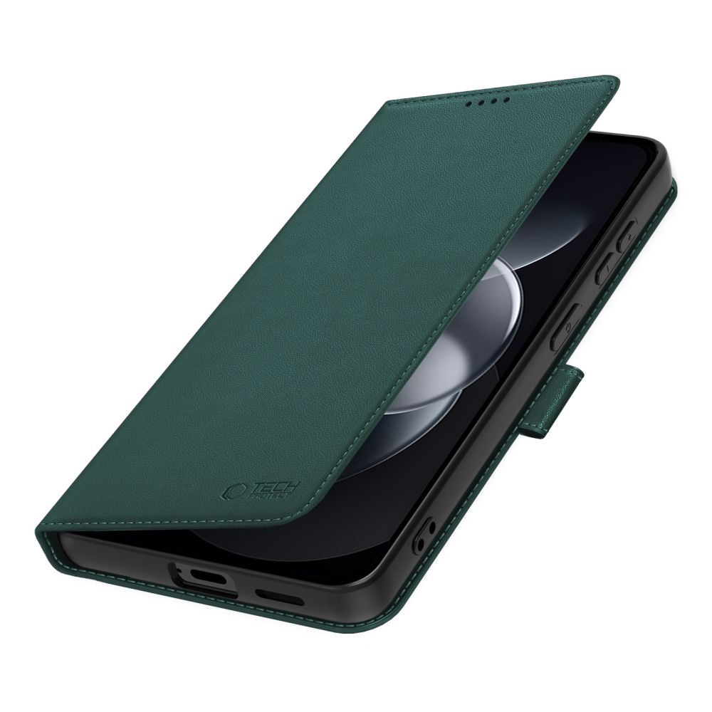 Dėklas Tech-Protect Wallet Xiaomi Redmi Note 17 Pro Max 5G, žalias -- Redmi Note 17 Pro Max 5G
