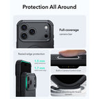 Dėklas ESR Cyber Tough MagSafe iPhone 17 Pro Max / 18 Pro Max, juodas -- iPhone 17 Pro Max, iPhone 18 Pro Max