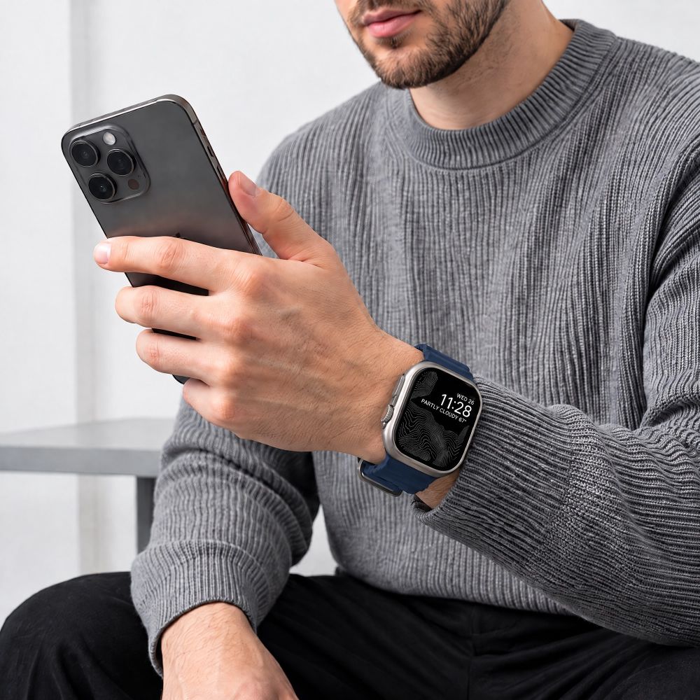 Dirželis Tech-Protect Motion Apple Watch 8 / 9 / 10 / 11 / 12 / SE / Ultra (44 / 45 / 46 / 49 mm), mėlynas -- Apple Watch...