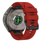 Dirželis Tech-Protect Silicone Garmin Fenix 5 / 6 / 6 Pro / 7 / 8 / 8 Pro / E / 9 / 9 Pro (51 mm), raudonas -- Garmin...