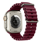 Dirželis Tech-Protect Iconband Pro Apple Watch 8 / 9 / 10 / 11 / 12 / SE / Ultra (44 / 45 / 46 / 49 mm), tamsiai bordo --...