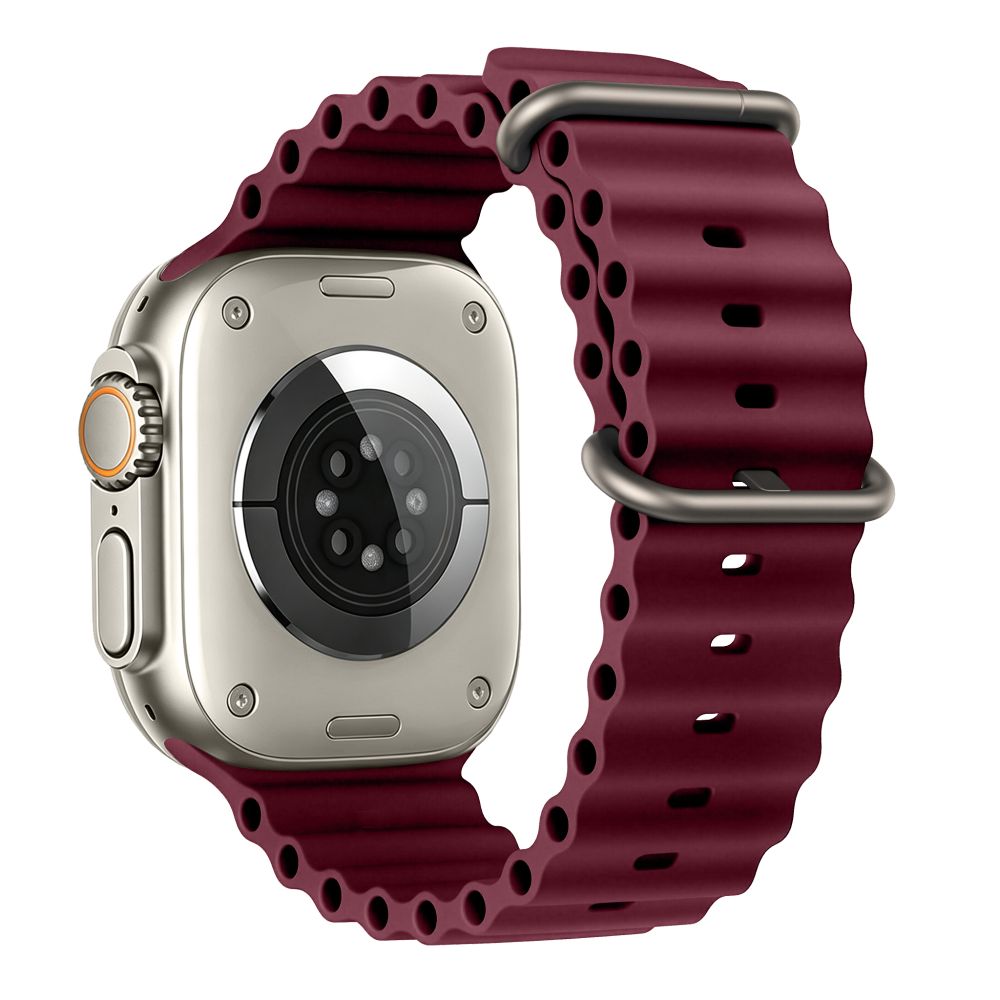 Dirželis Tech-Protect Iconband Pro Apple Watch 8 / 9 / 10 / 11 / 12 / SE / Ultra (44 / 45 / 46 / 49 mm), tamsiai bordo --...