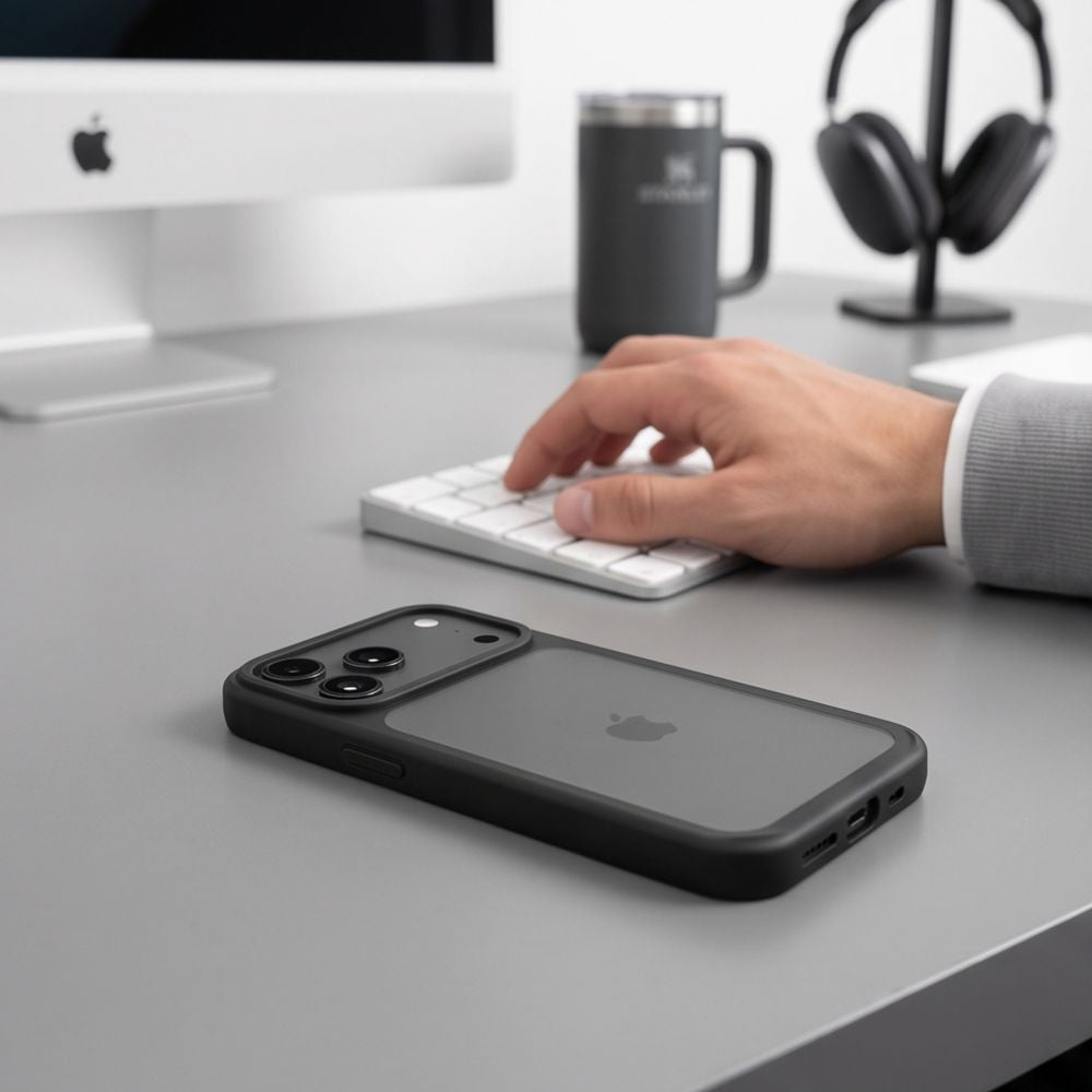 Dėklas Tech-Protect Magmat CC iPhone 17 Pro Max / 18 Pro Max, matinis juodas -- iPhone 17 Pro Max, iPhone 18 Pro Max