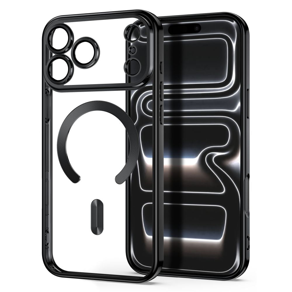 Dėklas Tech-Protect MagFlex MagSafe iPhone 17 Pro / 18 Pro, blizgus juodas -- iPhone 17 Pro, iPhone 18 Pro