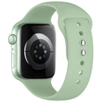 Dirželis Tech-Protect Silicone Apple Watch 8 / 9 / 10 / 11 / 12 / SE (40 / 41 / 42 mm), pistacinis -- Apple Watch 8 (41...