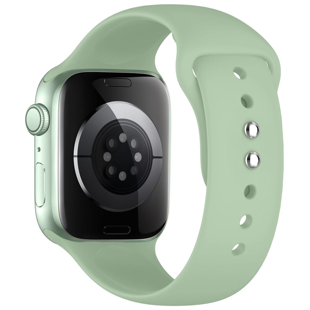 Dirželis Tech-Protect Silicone Apple Watch 8 / 9 / 10 / 11 / 12 / SE (40 / 41 / 42 mm), pistacinis -- Apple Watch 8 (41...