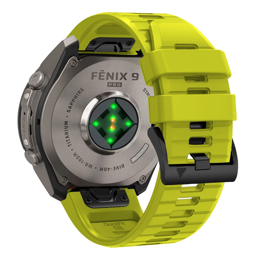 Dirželis Tech-Protect Silicone Garmin Fenix 5 / 6 / 6 Pro / 7 / 8 / 8 Pro / E / 9 / 9 Pro (47 mm), laimo žalias -- Garmin...