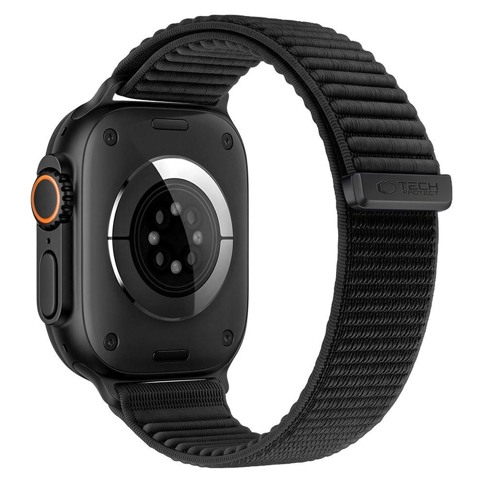 Dirželis Tech-Protect NylonLoop Apple Watch 8 / 9 / 10 / 11 / 12 / SE (40 / 41 / 42 mm), juodas -- Apple Watch 8 (41 mm),...