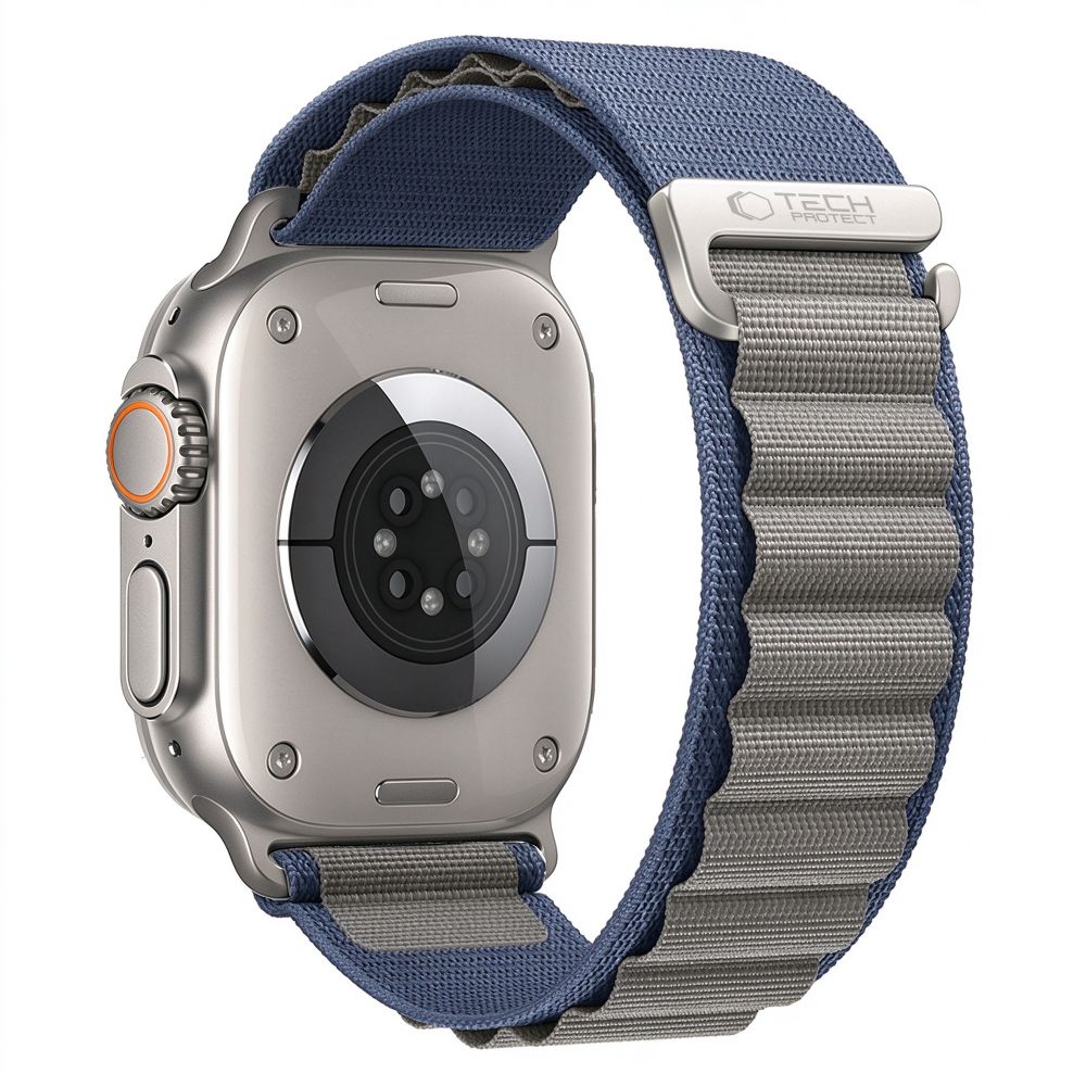 Dirželis Tech-Protect Nylon Pro Apple Watch 8 / 9 / 10 / 11 / 12 / SE / Ultra (44 / 45 / 46 / 49 mm), tamsiai mėlynas /...