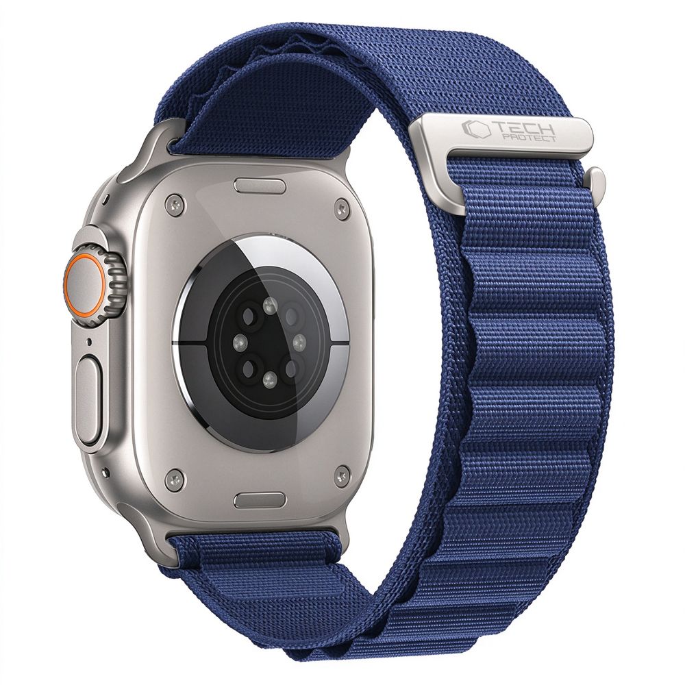 Dirželis Tech-Protect Nylon Pro Apple Watch 8 / 9 / 10 / 11 / 12 / SE / Ultra (44 / 45 / 46 / 49 mm), tamsiai mėlynas --...