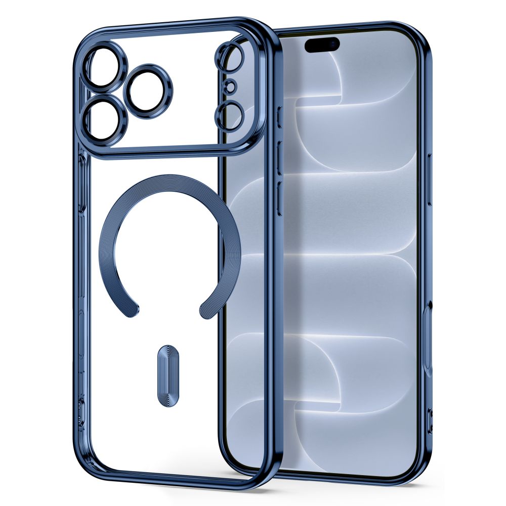 Dėklas Tech-Protect MagFlex MagSafe iPhone 17 Pro / 18 Pro, blizgus šviesiai mėlynas -- iPhone 17 Pro, iPhone 18 Pro