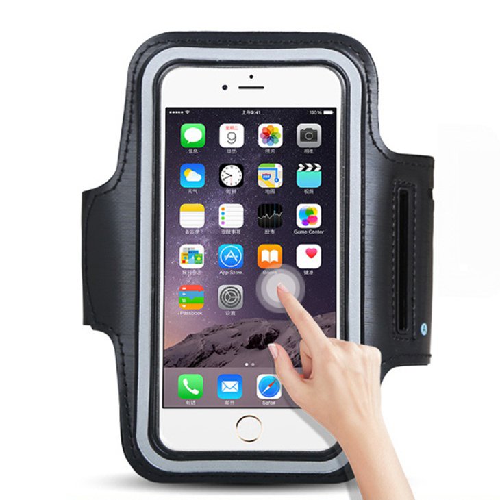 Universali bėgimo apyrankė 6" išmantiesiems telefonams juoda -- Cycling Accessories
