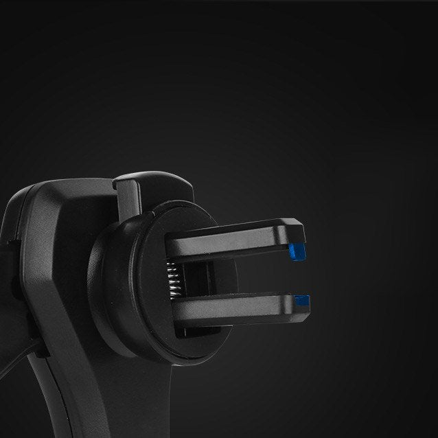 Automobilinis laikiklis H01 gravitacinis ventiliacijos grotelėms, juodas