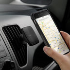 Spigen magnetinis automobilinis telefono laikiklis H12 oro angai, juodas