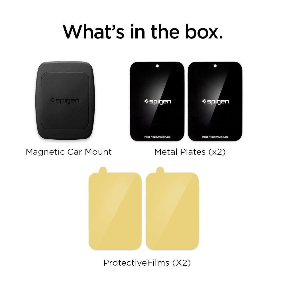 Spigen magnetinis automobilinis telefono laikiklis H12 oro angai, juodas