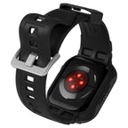 Spigen Rugged Armor Pro dėklas su dirželiu Apple Watch 44/45 mm – juodas