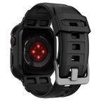 Spigen Rugged Armor Pro dėklas su dirželiu Apple Watch 44/45 mm – juodas