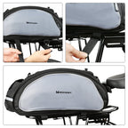 Wozinsky 13L dviračio šoninis krepšys su diržu - juoda (WBB1BK) -- Bicycle Bags