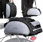 Wozinsky 13L dviračio šoninis krepšys su diržu - juoda (WBB1BK) -- Bicycle Bags