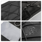 Wozinsky 13L dviračio šoninis krepšys su diržu - juoda (WBB1BK) -- Bicycle Bags
