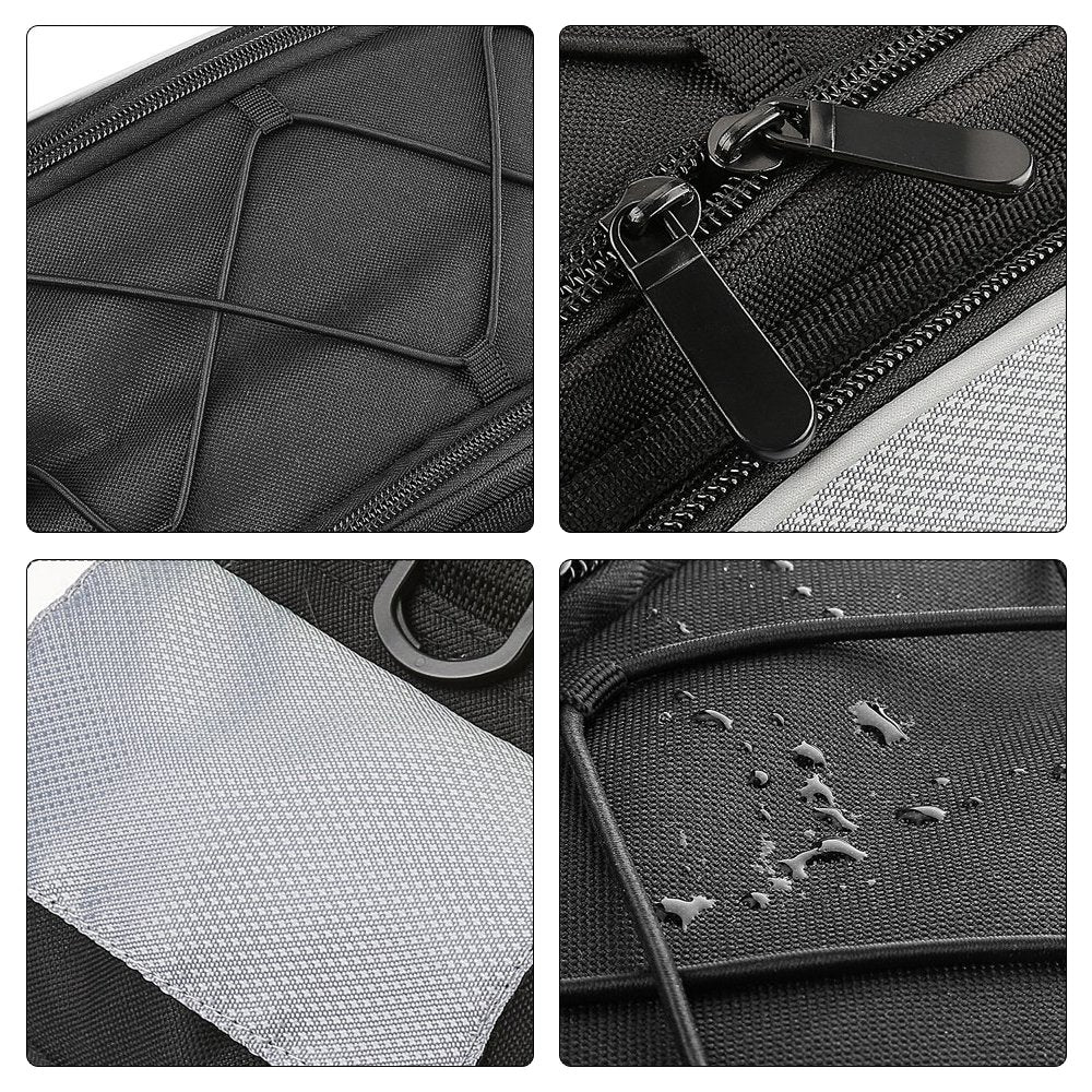 Wozinsky 13L dviračio šoninis krepšys su diržu - juoda (WBB1BK) -- Bicycle Bags