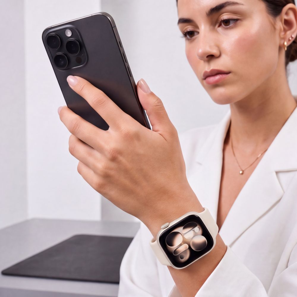 Dirželis Tech-Protect Silicone Apple Watch 8 / 9 / 10 / 11 / 12 / SE / Ultra (44 / 45 / 46 / 49 mm), žvaigždžių šviesa --...