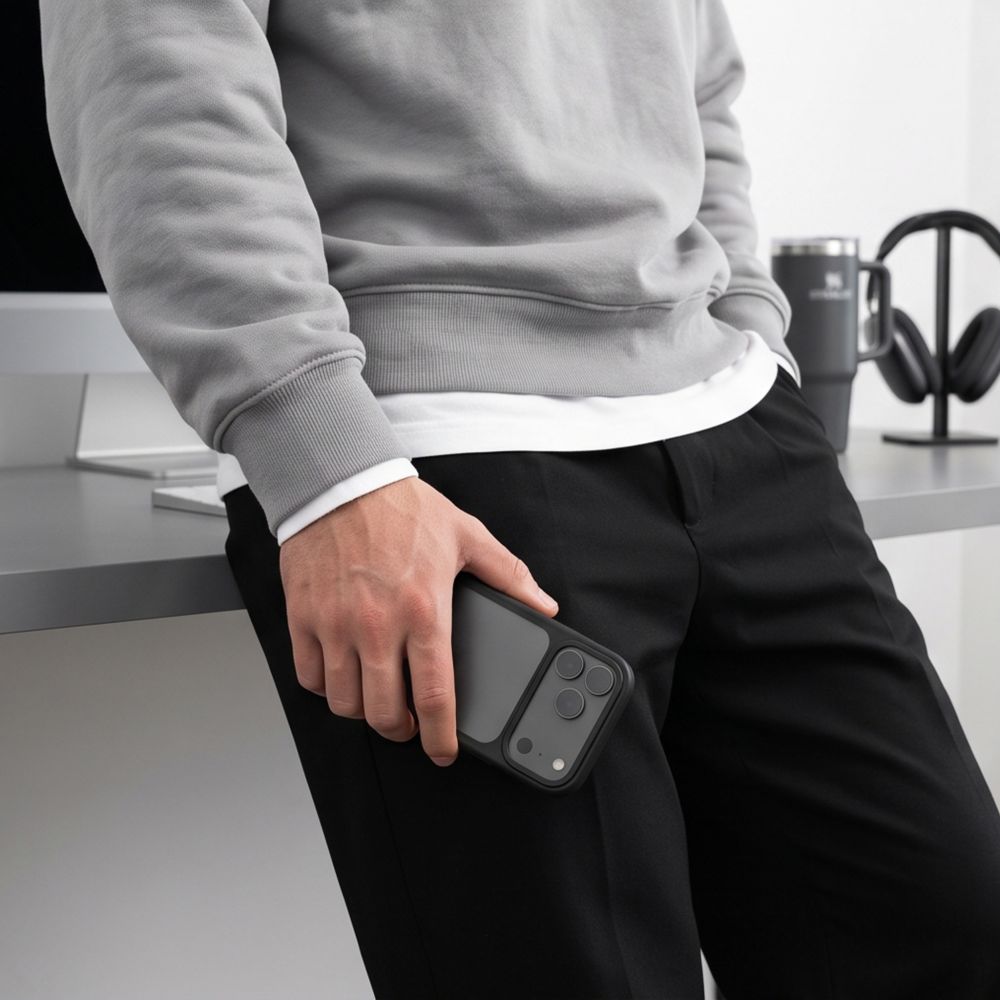 Dėklas Tech-Protect Magmat CC iPhone 17 Pro Max / 18 Pro Max, matinis juodas -- iPhone 17 Pro Max, iPhone 18 Pro Max