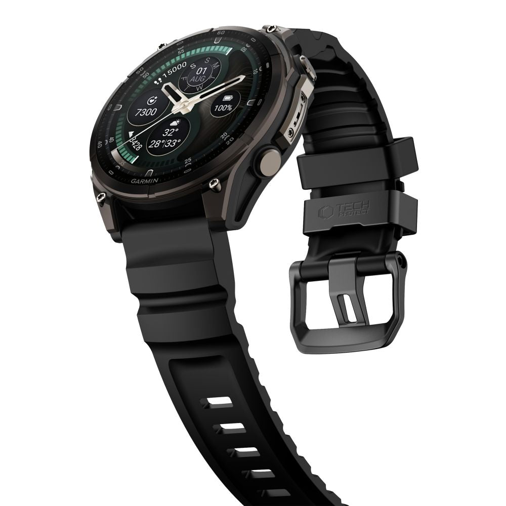 Dirželis Tech-Protect Motion Garmin Fenix 5X / 5X Plus / 6X / 6X Pro / 7X / 8 / 8 Pro / 9 / 9 Pro (47 mm), juodas --...