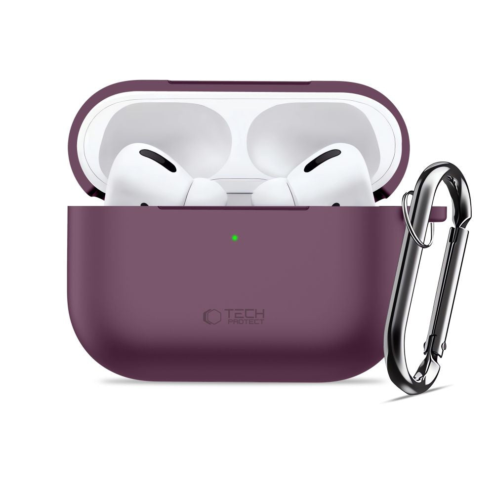 Dėklas Tech-Protect Silicone Hook Apple AirPods Pro 3, bordo -- AirPods Pro 3