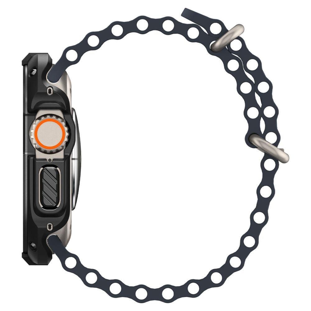 Dėklas Spigen Tough Armor Apple Watch Ultra 1 / 2 (49 mm), juodas -- Apple Watch Ultra (49 mm), Apple Watch Ultra 2 (49 mm)