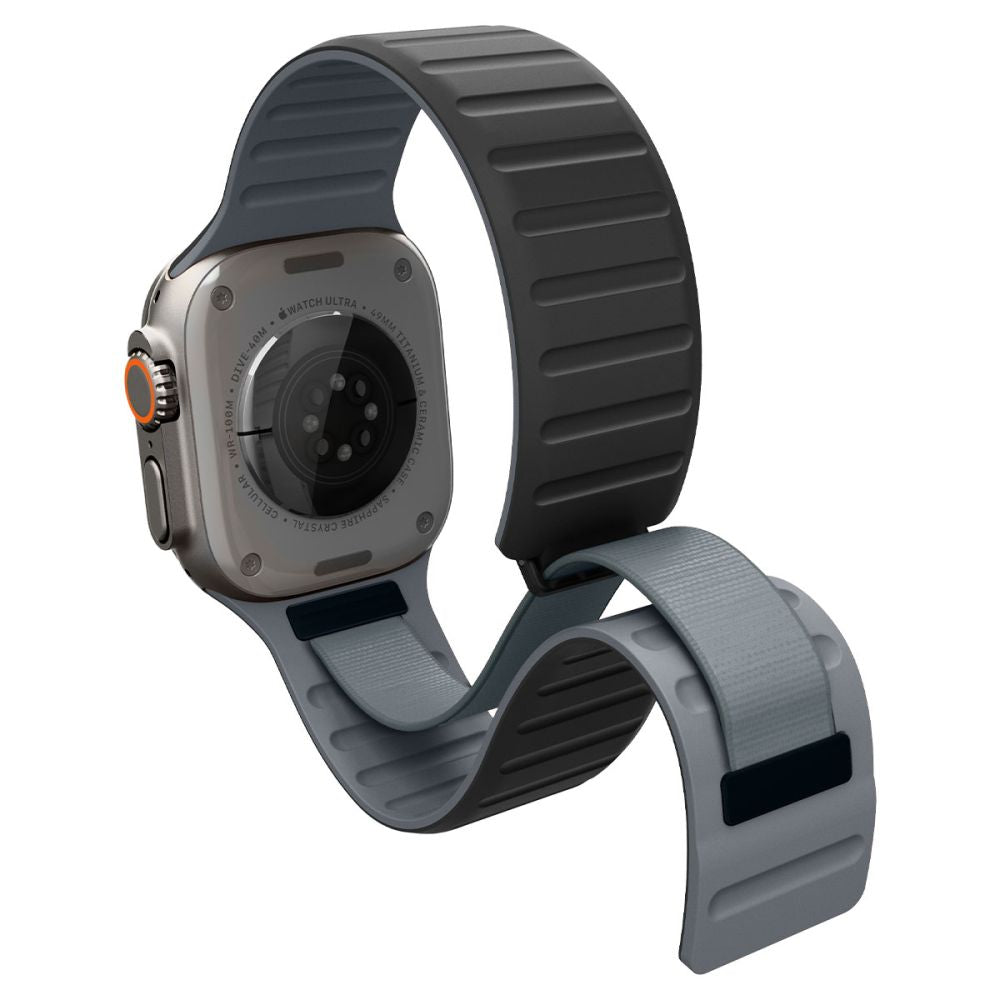 Dirželis Spigen Athlex Air M Apple Watch 8 / 9 / 10 / 11 / 12 / SE / Ultra (44 / 45 / 46 / 49 mm), juodas/pilkas -- Apple...
