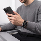 Dirželis Tech-Protect Silicone Line Apple Watch 8 / 9 / 10 / 11 / 12 / SE / Ultra (44 / 45 / 46 / 49 mm), juodas -- Apple...