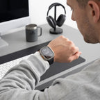 Dėklų rinkinys Tech-Protect Defense Apple Watch Ultra 1 / 2 / 3 / 4 (49 mm), 2 vnt., titano spalvos ir skaidrus -- Apple...