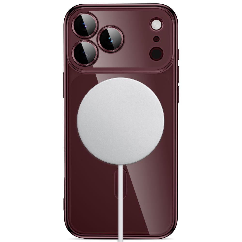 Dėklas Tech-Protect MagFlex MagSafe iPhone 17 Pro / 18 Pro, blizgios bordo spalvos -- iPhone 17 Pro, iPhone 18 Pro