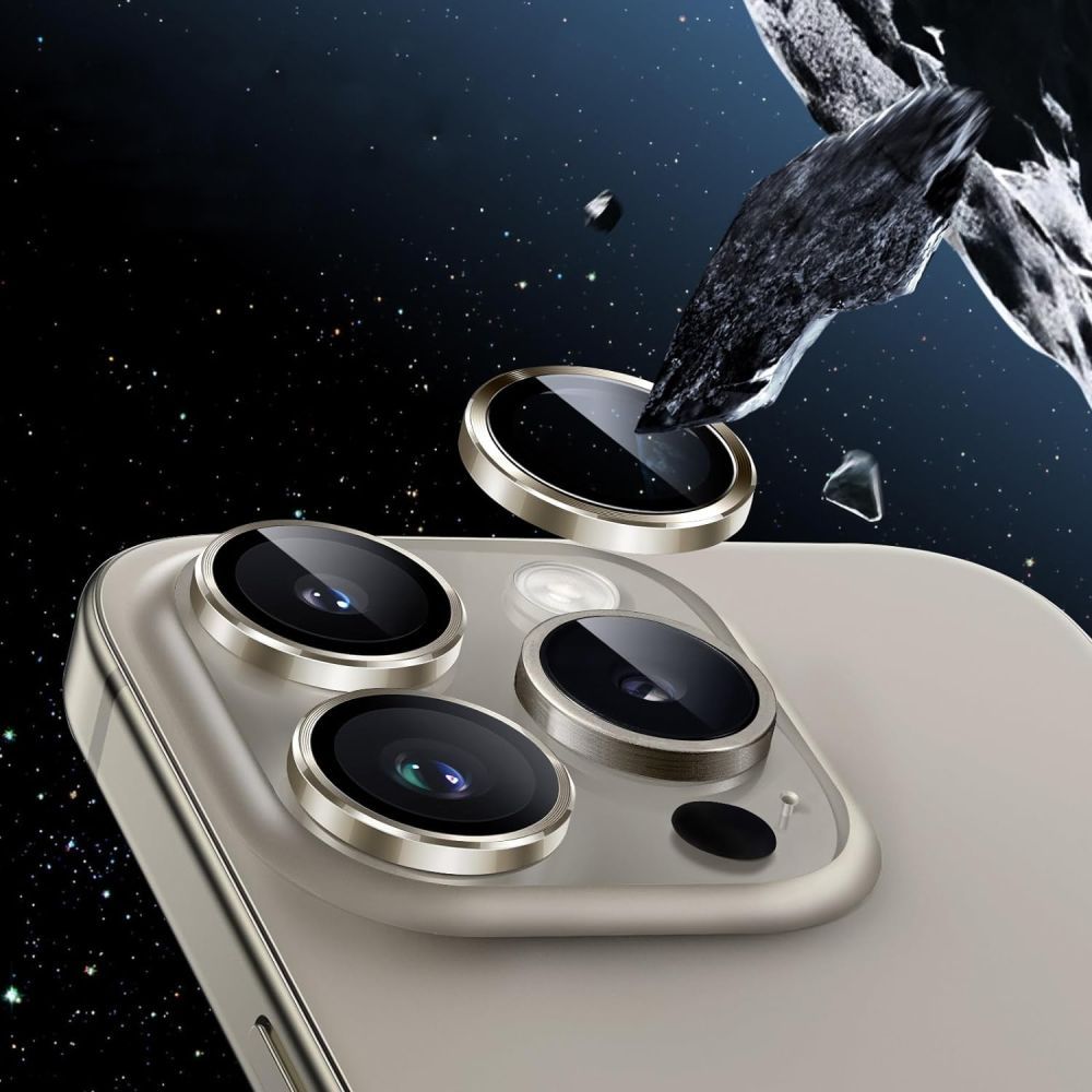 Kameros apsauginis stiklas Hofi Camring Pro+ iPhone 15 Pro / 15 Pro Max / 16 Pro / 16 Pro Max / 17 Pro / 17 Pro Max...