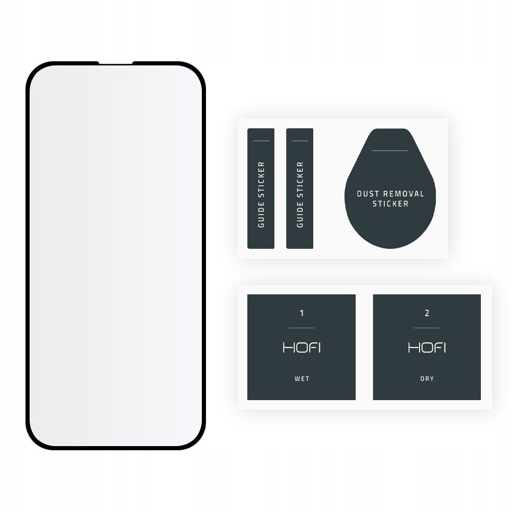 Apsauginis stiklas Hofi Glass Pro+ iPhone 13 Pro Max / 14 Plus, juodas -- iPhone 13 Pro Max, iPhone 14 Plus