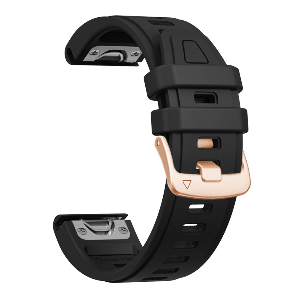 Dirželis Tech-Protect Silicone Garmin Fenix 5S / 5S Plus / 6S / 6S Pro / 7S / 8 / 9 / 9 Pro (43 mm), juodas -- Garmin...