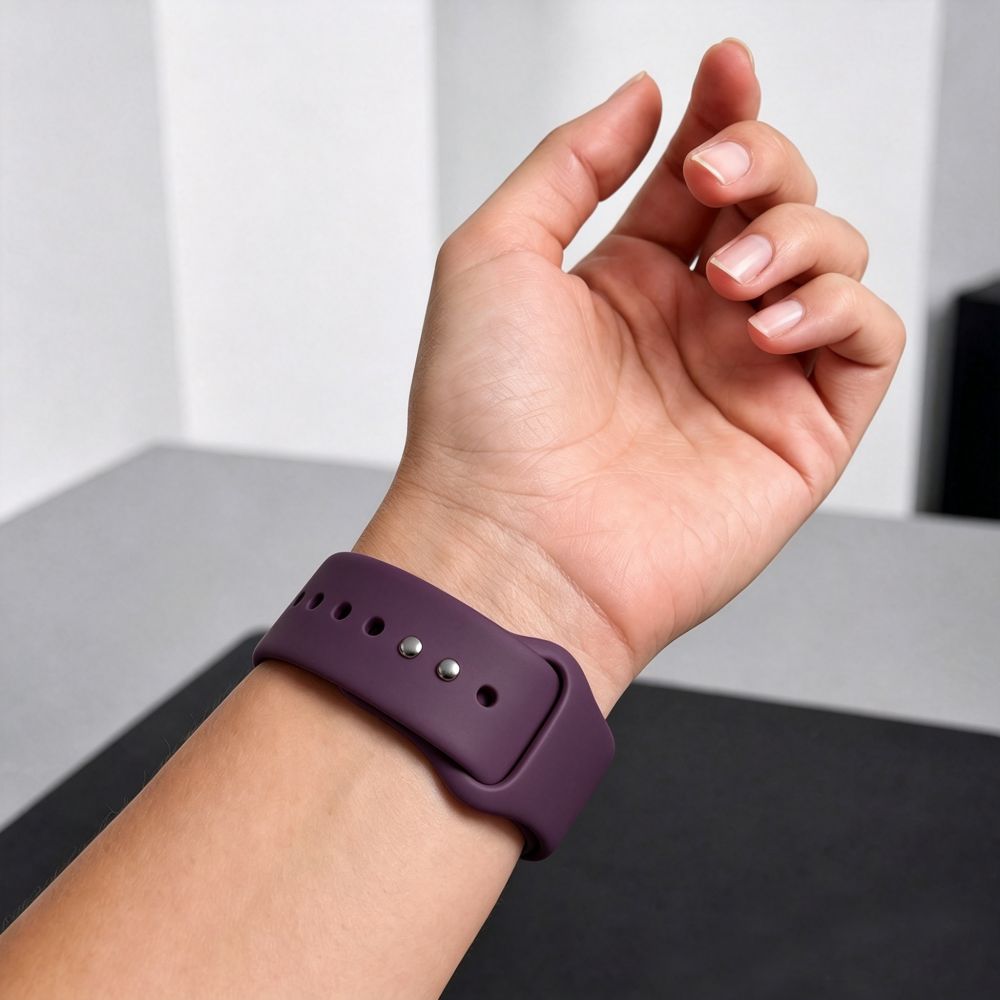 Dirželis Tech-Protect Silicone Apple Watch 8 / 9 / 10 / 11 / 12 / SE / Ultra (44 / 45 / 46 / 49 mm), tamsiai bordo --...