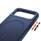 Dėklas Tech-Protect MagAir MagSafe CC iPhone 17 Pro Max / 18 Pro Max, matinis tamsiai mėlynas -- iPhone 17 Pro Max,...