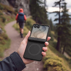 Dėklas Tech-Protect Kevlar Aura MagSafe Galaxy Z Flip 8, juodas -- Galaxy Z Flip 8